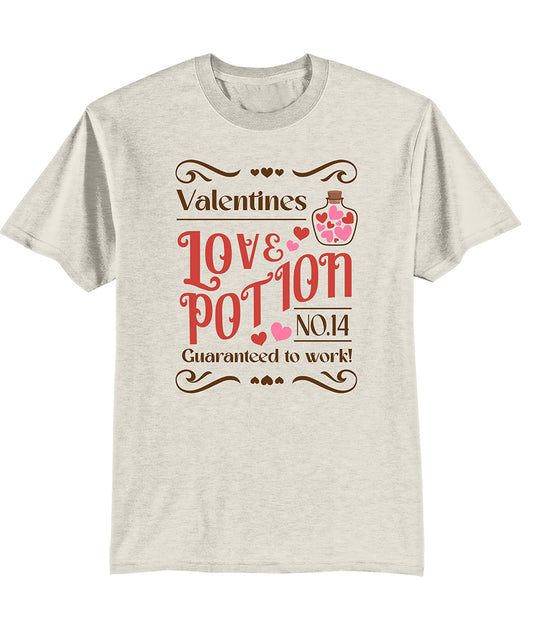 Love Potion Valentine's Day T-Shirt, Ladies Valentine Tee