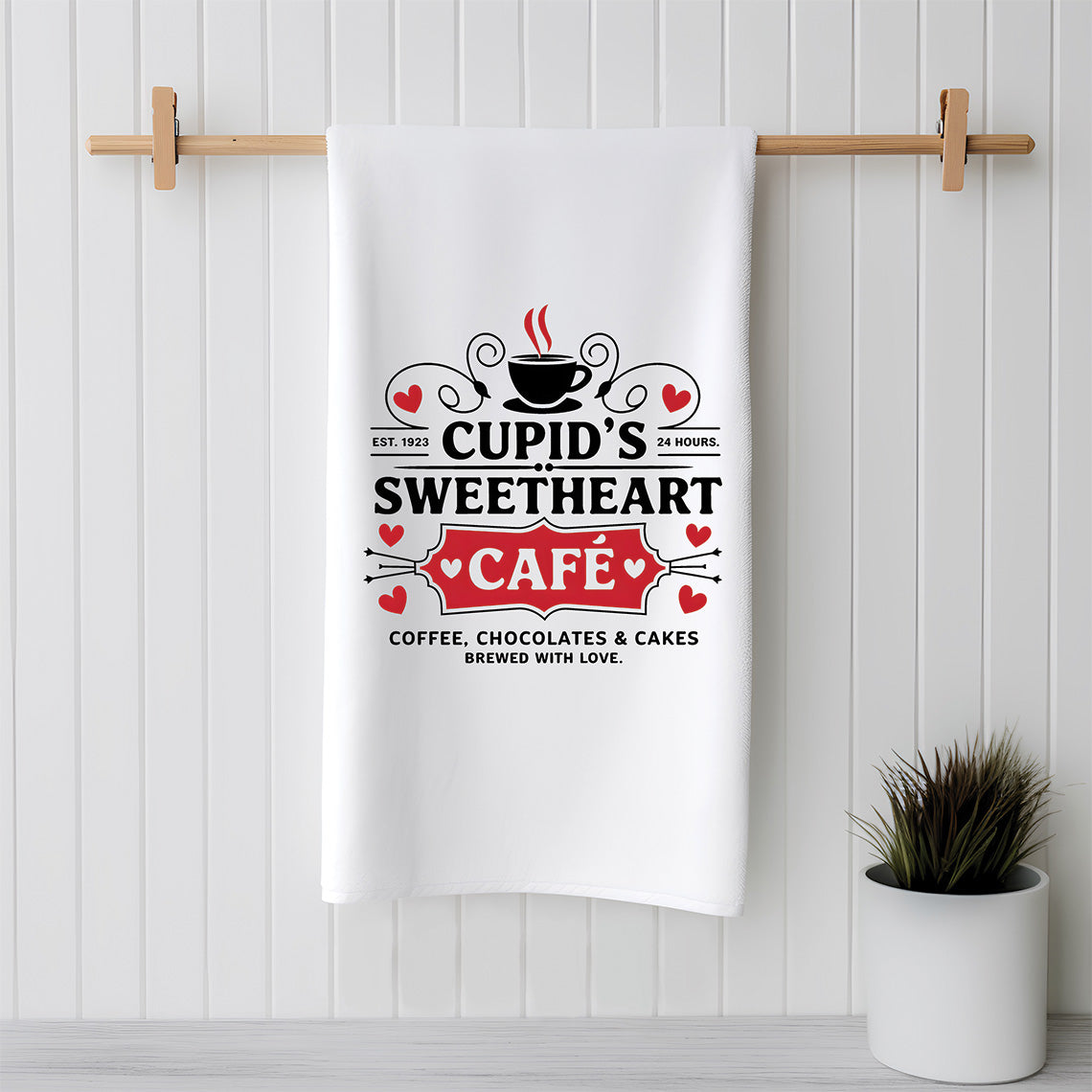 Cupid's Farmhouse Kitchen Sack Flour Towel,  Valentine's Day Gifts - Funny Snarky Sack Flour Kitchen Towels, Valentine's Day Gift (Copy)